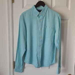 Banana Republic Aqua Casual Button-Down Shirt